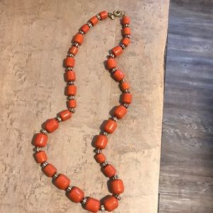 Beautiful orange J Crew Necklace